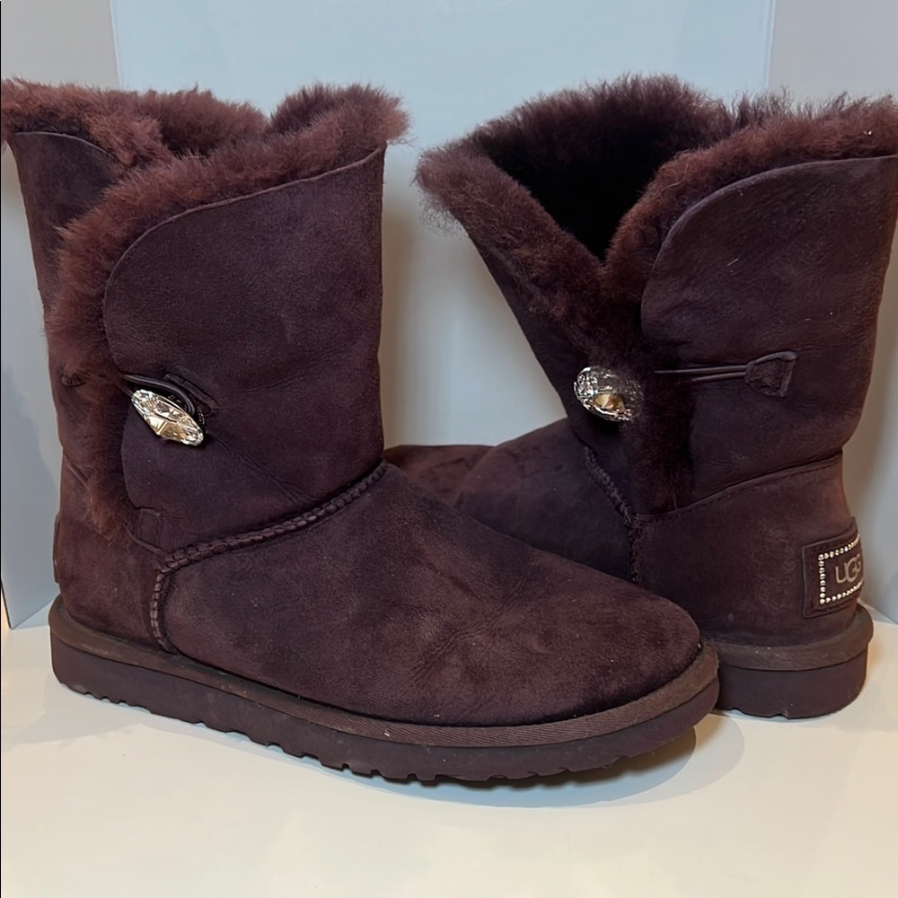 UGG Women's Purple Shearling Boots
